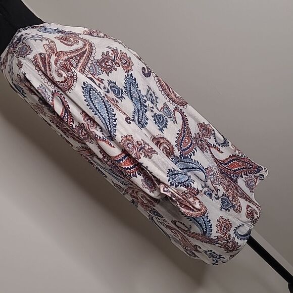 Editions sz L button front blouse Paisley Print - Picture 3 of 7